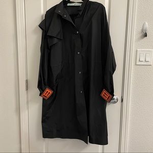 NEW Off-White X K-Way Oversize Trench Coat